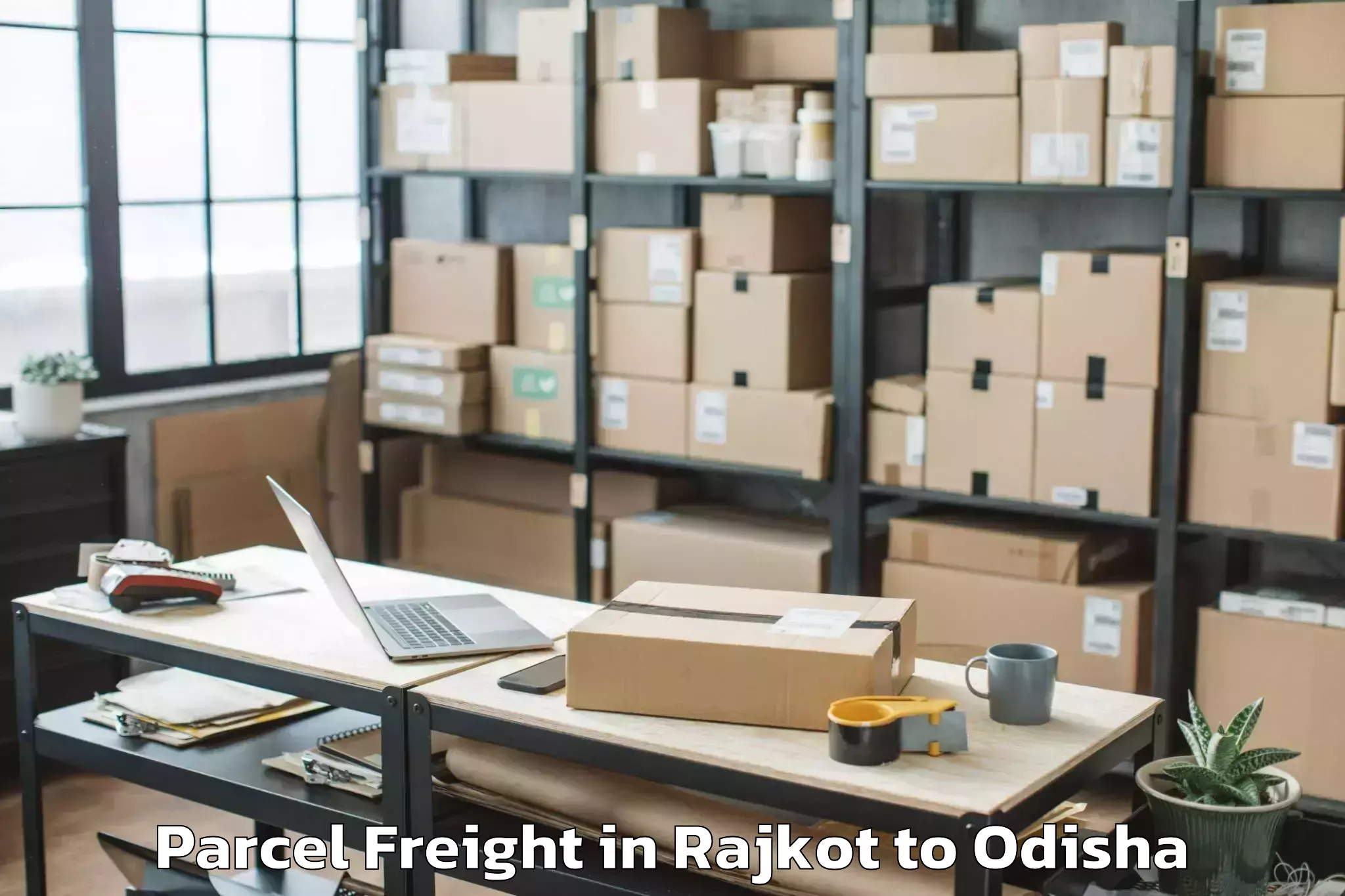 Rajkot to Dharamgarh Parcel Freight Booking